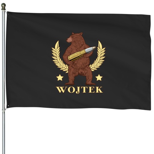 Discover Wojtek the bear House Flags