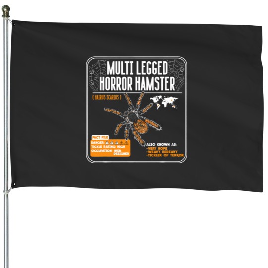 Discover Tarantula Spider Multi Legged Horror Hamster House Flags