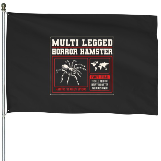 Discover Tarantula Spider Multi Legged Horror Hamster 21 House Flags