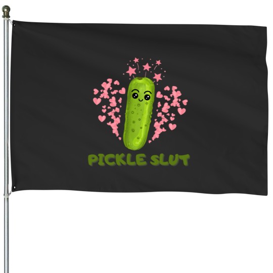 Discover PickleSlutCanning Food Lover Funny Pickle House Flags