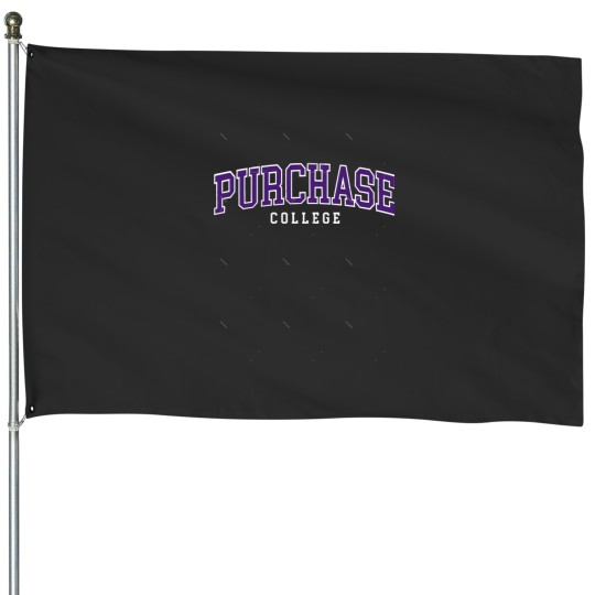 Discover suny purchase - college font curved House Flags