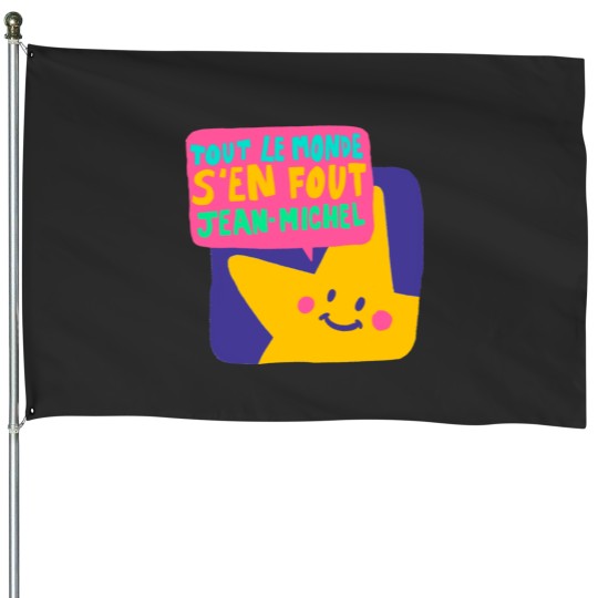 Discover No one cares Jean-Michel House Flags