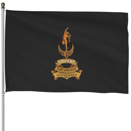 Discover Vincent Motorcycle Logo House Flags