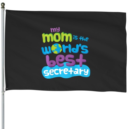 Discover Kids My Mom is the Worlds Best Secretary House Flags