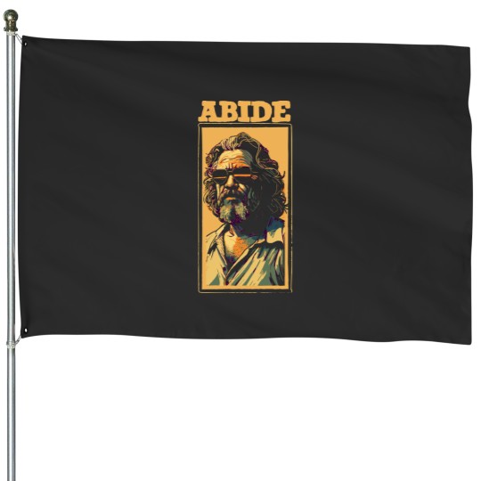 Discover Abide - Vintage The Big Lebowski The Dude Street Art Design House Flags