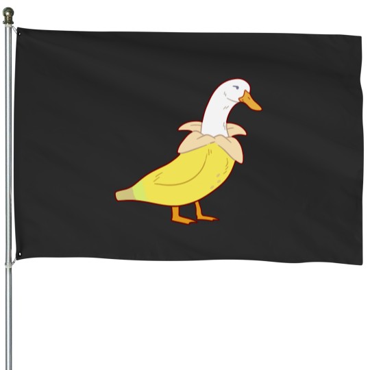 Discover Banana Duck House Flags