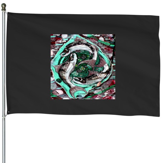 Discover In a Spin House Flags