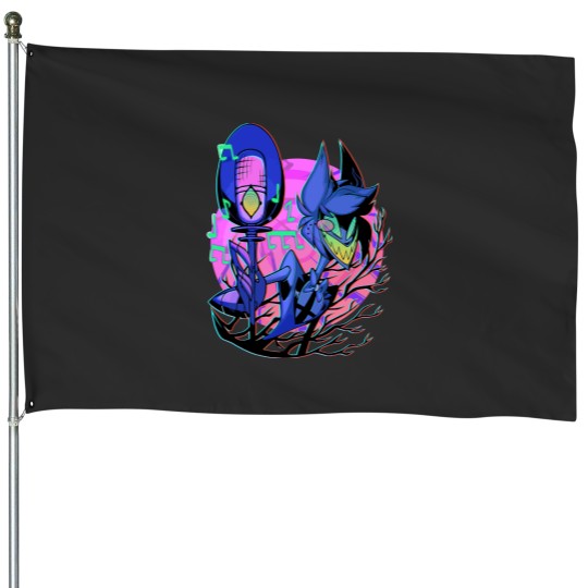 Discover Alastor Hazbin Hotel House Flags, Hazbin Hotel Movie Fan Gift