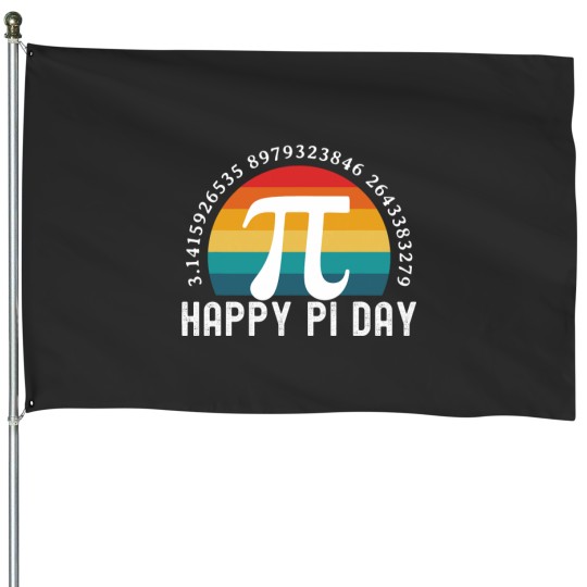 Discover Happy Pi Day Math House Flags
