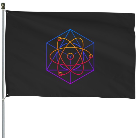 Discover Atom 2DJ Music Rave 2Music Festival Electronic Music House Flags