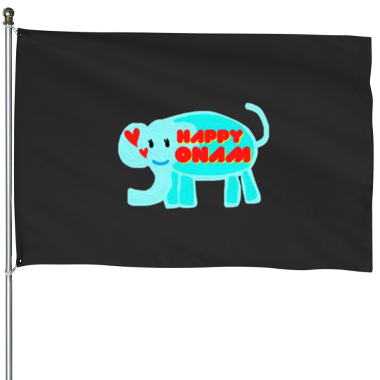 Discover happy onam House Flags