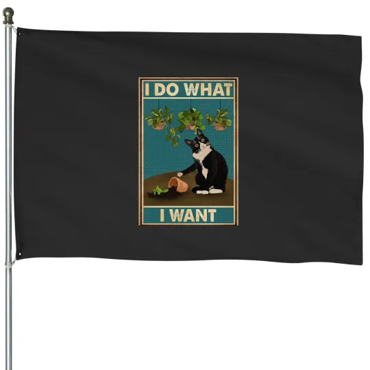 Discover Tuxedo Cat Gardening Funny Quotes House Flags