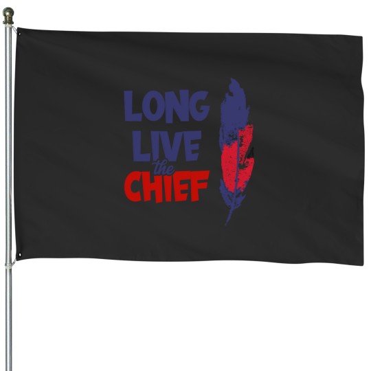 Discover Long Live The Chief clevelandindians Baseball Wahoo House Flags