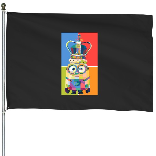 Discover Minions King Bob Edition House Flags