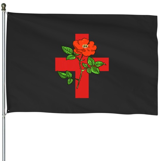 Discover Patriotic St George Cross and English Tudor Rose House Flags