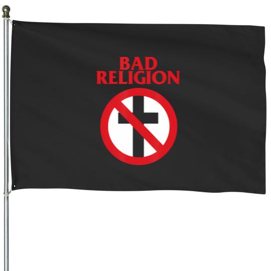 Discover Bad Religions crossbuster punk logo t  merch House Flags