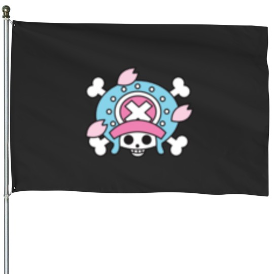 Discover Chopper jolly roger House Flags