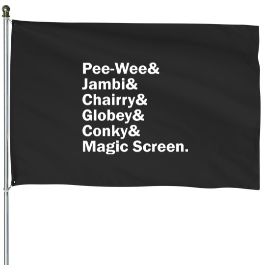 Discover Funny Names x Pee Wees Playhouse House Flags
