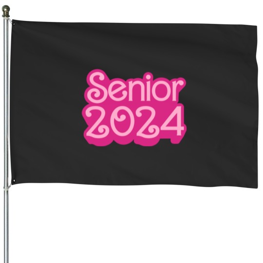 Discover This  is a Senior  Class of 2024  Graduation Poster House Flags