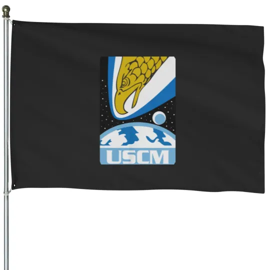 Discover Aliens Movie-Colonial Marines USCM House Flags