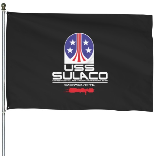Discover Aliens Movie Colonial Marines-USS-Sulaco House Flags