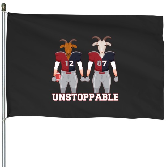 Discover Unstoppable Goats ( Brady _amp_ Gronk ) House Flags