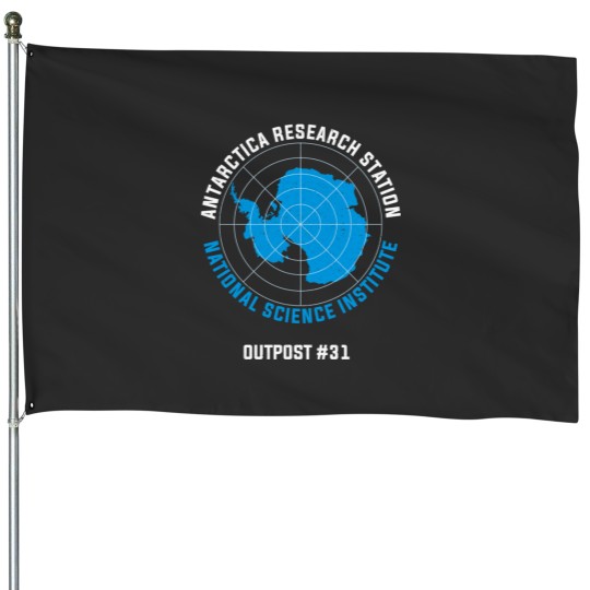 Discover Antartica Research Station House Flags