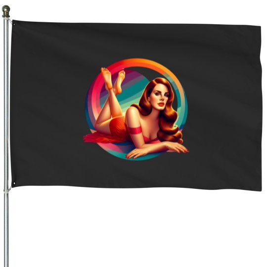 Discover Lana Del Rey - Paradise House Flags