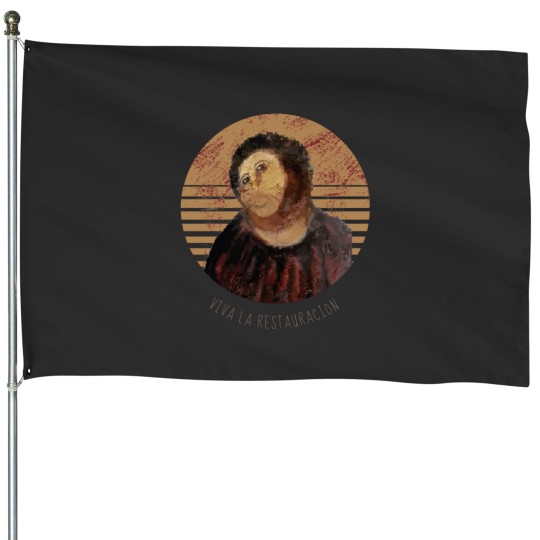 Discover Viva La Restauracion Jesus Fresco Restoration Fail Meme House Flags
