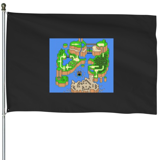 Discover Super World Map House Flags