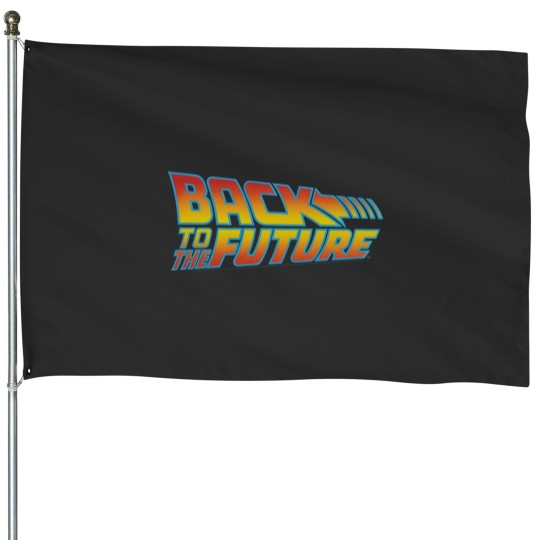 Discover Back to the Future Logo House Flags