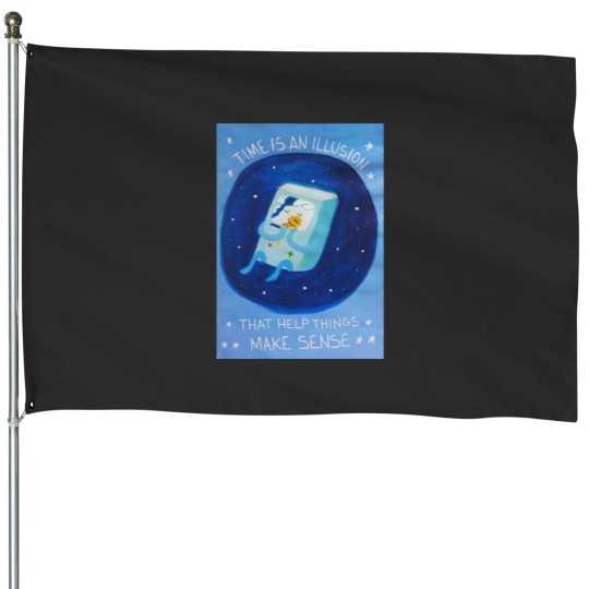 Discover Time adventure Poster House Flags