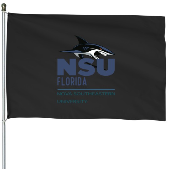 Discover Nova Southeastern University blue shark NSU House Flags
