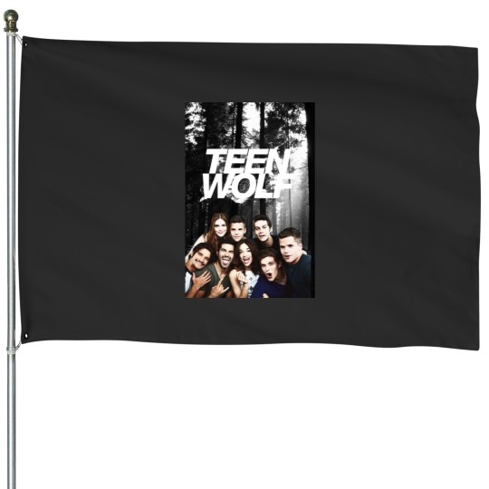 Discover Teen-Wolf--Logo and Cast House Flags