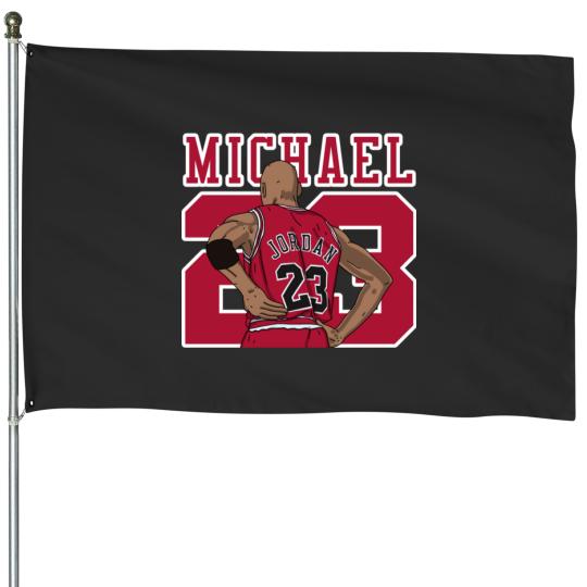 Discover Michael Jordans Comic Style House Flags