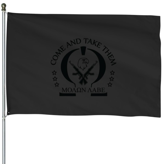 Discover Molon Labe House Flags