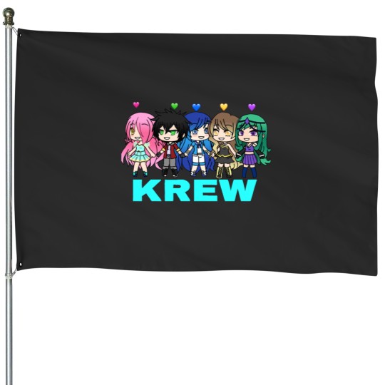 Discover Funneh And The Krew Family Blue House Flags