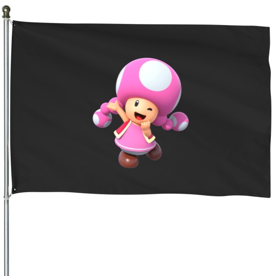 Discover Toadette Winking House Flags