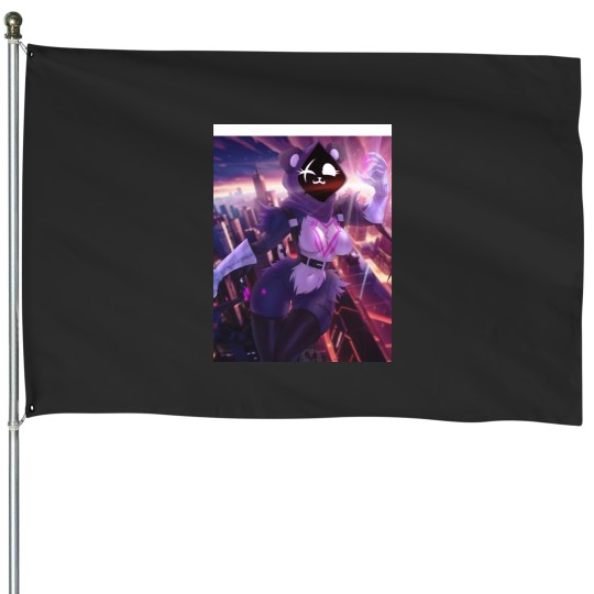 Discover Sexy Raven Team Leader Graphic House Flags