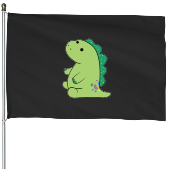 Discover Moriah-Elizabeth---pickle the dinosaur--Active House Flags