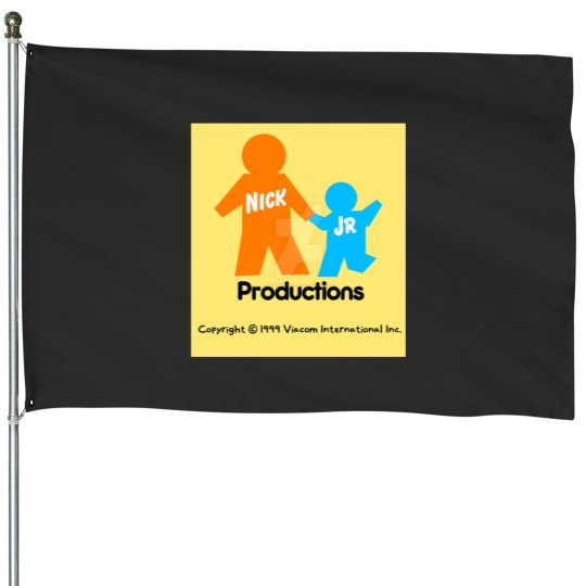 Discover Nick Jr Productions Logo RARE 1999 House Flags