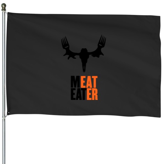 Discover Men_s Gray Meat Eater Logo Short Sleeve T-Shirt House Flags