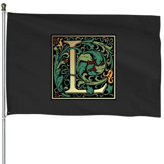 Discover Illuminated Lettering William Morris Black Letter L House Flags