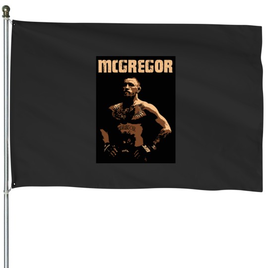 Discover Conor Mcgregor mcgregor art House Flags
