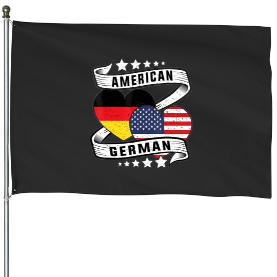 Discover german american flag usa half german half american House Flags