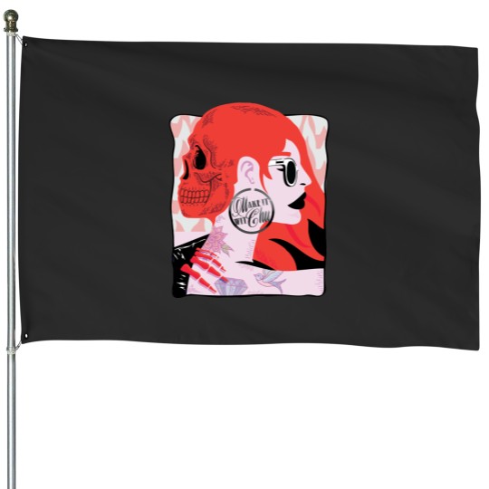 Discover S-top-Wasting Time And Start Queens Of The Stone Age House Flags