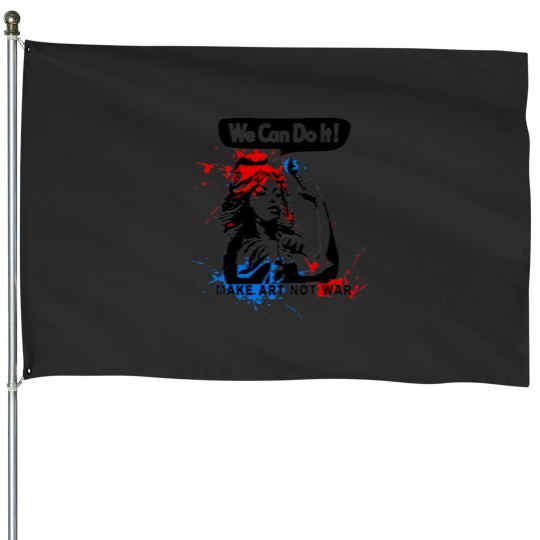 Discover We Can Do It House Flags