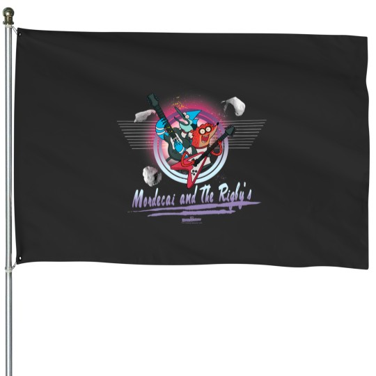 Discover regular show mordecai the rigbys House Flags
