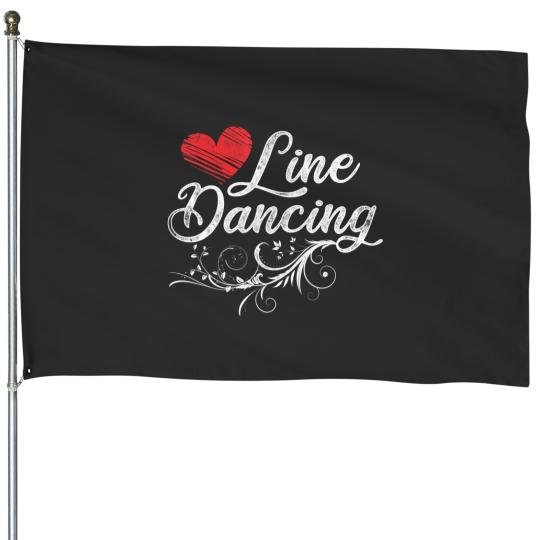 Discover line dancing line dance House Flags
