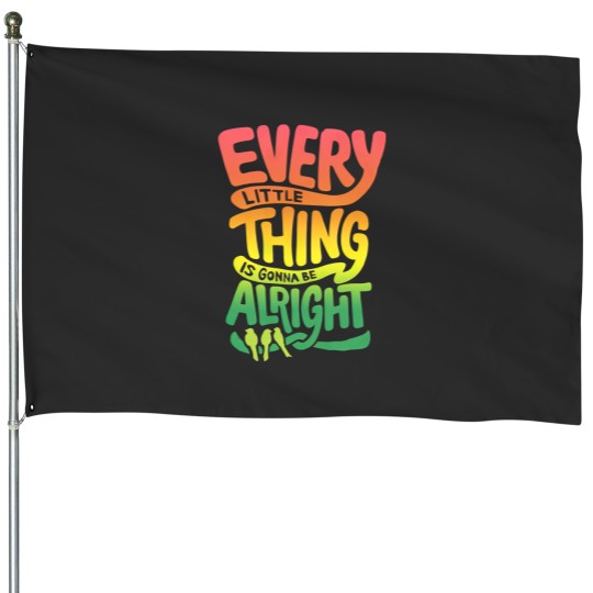 Discover 90s Bob Marley Every Little Thing Is Gonna Be Alright Vintage T shirt House Flags
